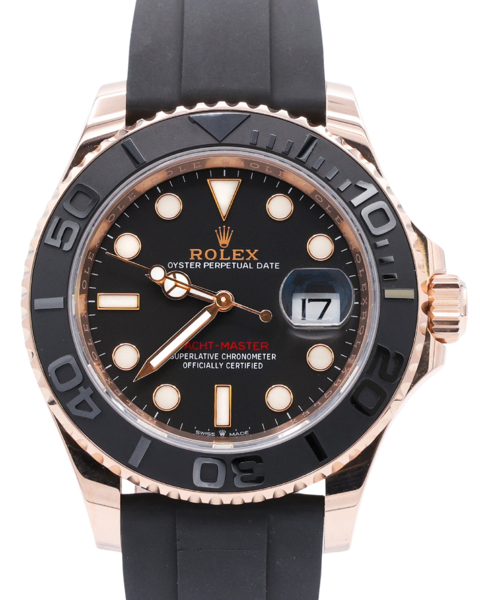 Rolex Yacht-Master Black Dial on Oysterflex 126655 Complete 2021