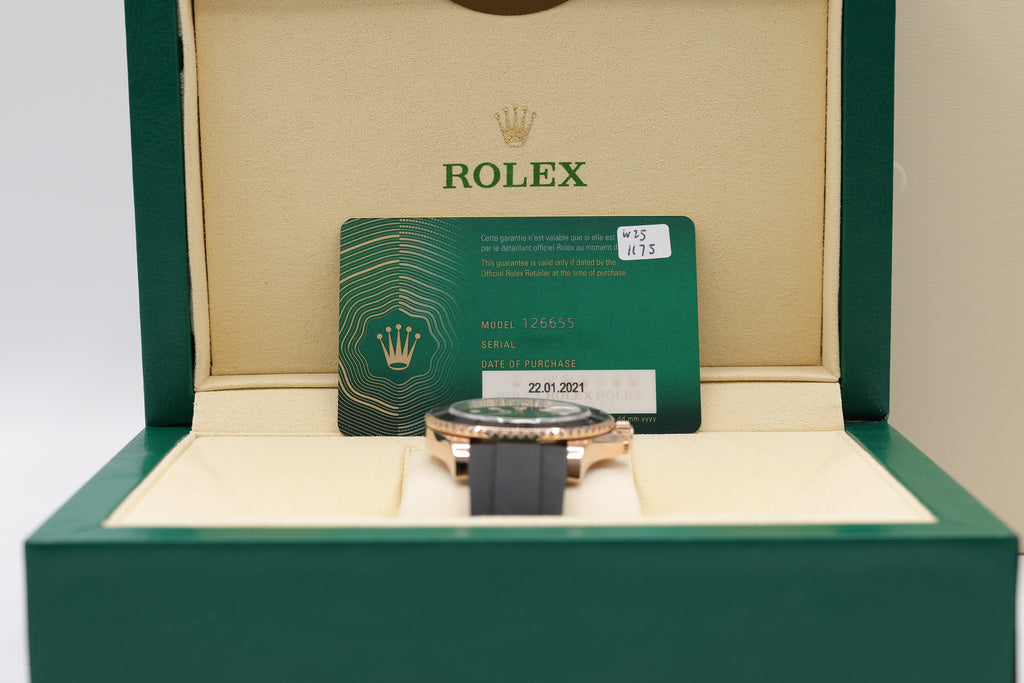Rolex Yacht-Master Black Dial on Oysterflex 126655 Complete 2021