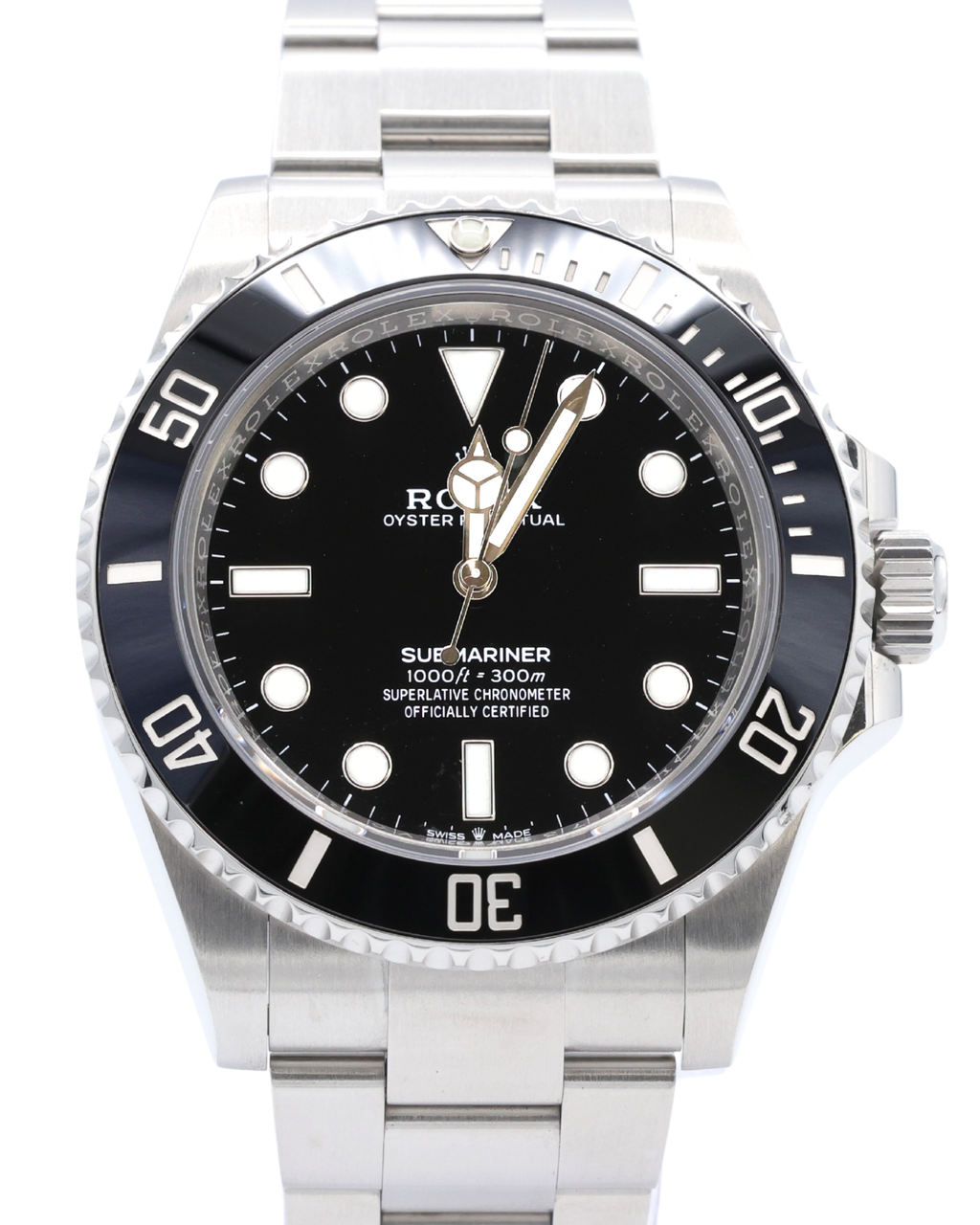 Rolex Submariner No-Date Black Dial on Oyster 124060 Complete 2020