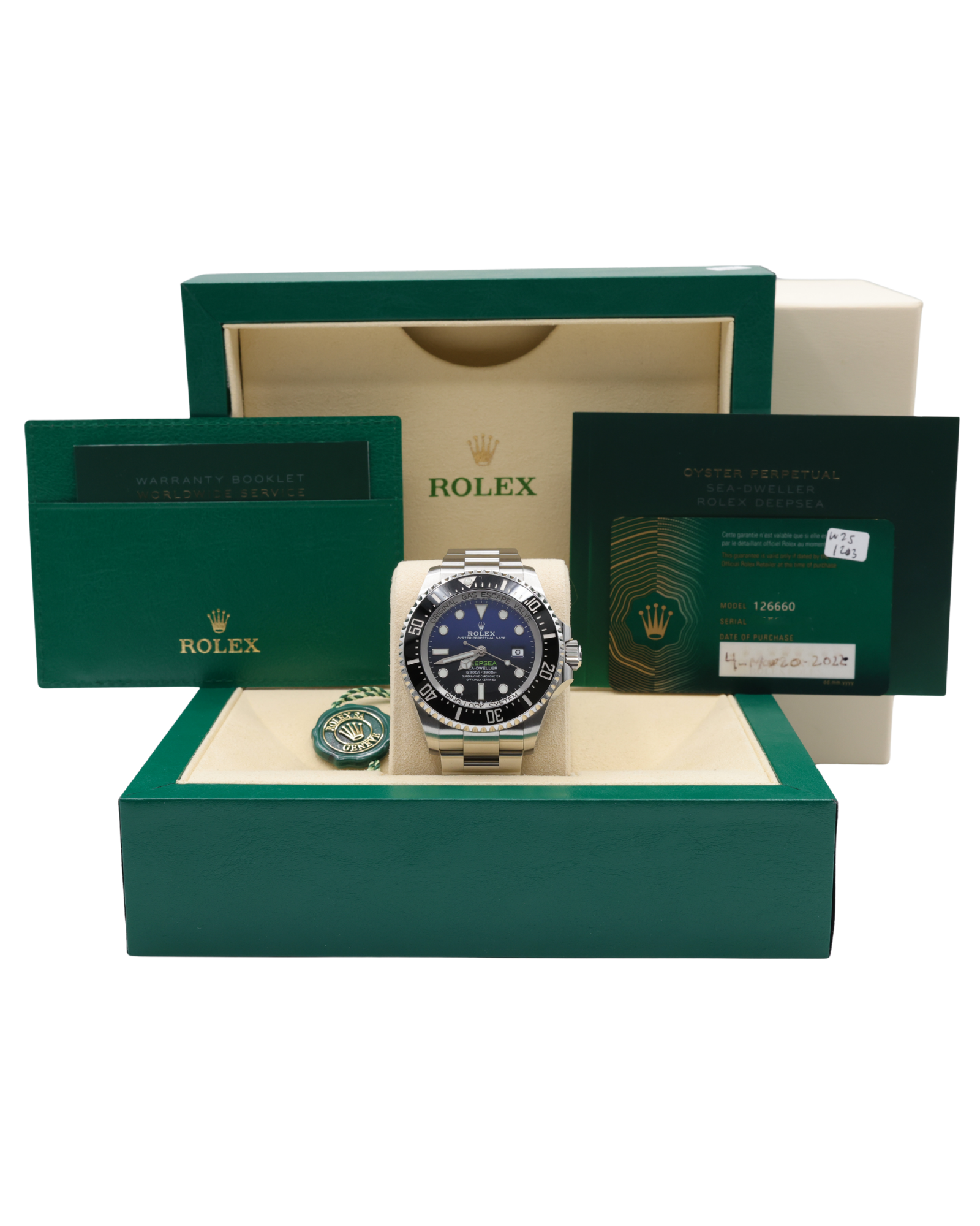 Rolex Sea-Dweller Deepsea James Cameron Blue James Cameron Dial on Oyster 126660 Complete 2022