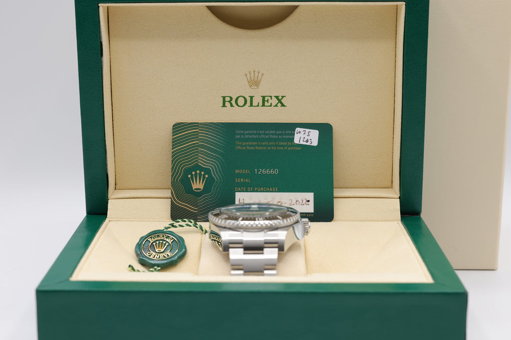 Rolex Sea-Dweller Deepsea James Cameron Blue James Cameron Dial on Oyster 126660 Complete 2022