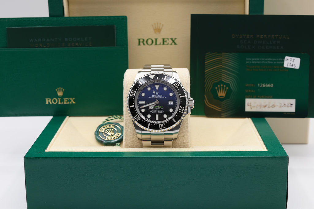 Rolex Sea-Dweller Deepsea James Cameron Blue James Cameron Dial on Oyster 126660 Complete 2022