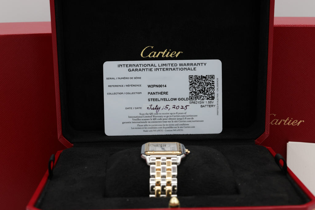 Cartier Panthere de Cartier Medium Silver Dial on Bracelet W2PN0014 Complete 2025