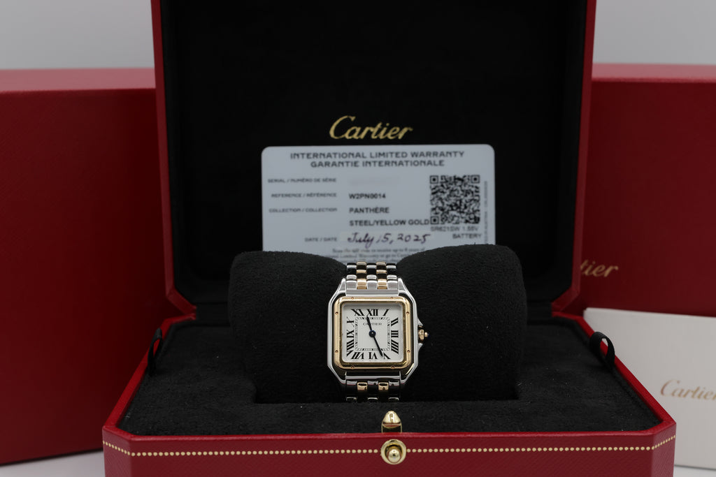 Cartier Panthere de Cartier Medium Silver Dial on Bracelet W2PN0014 Complete 2025