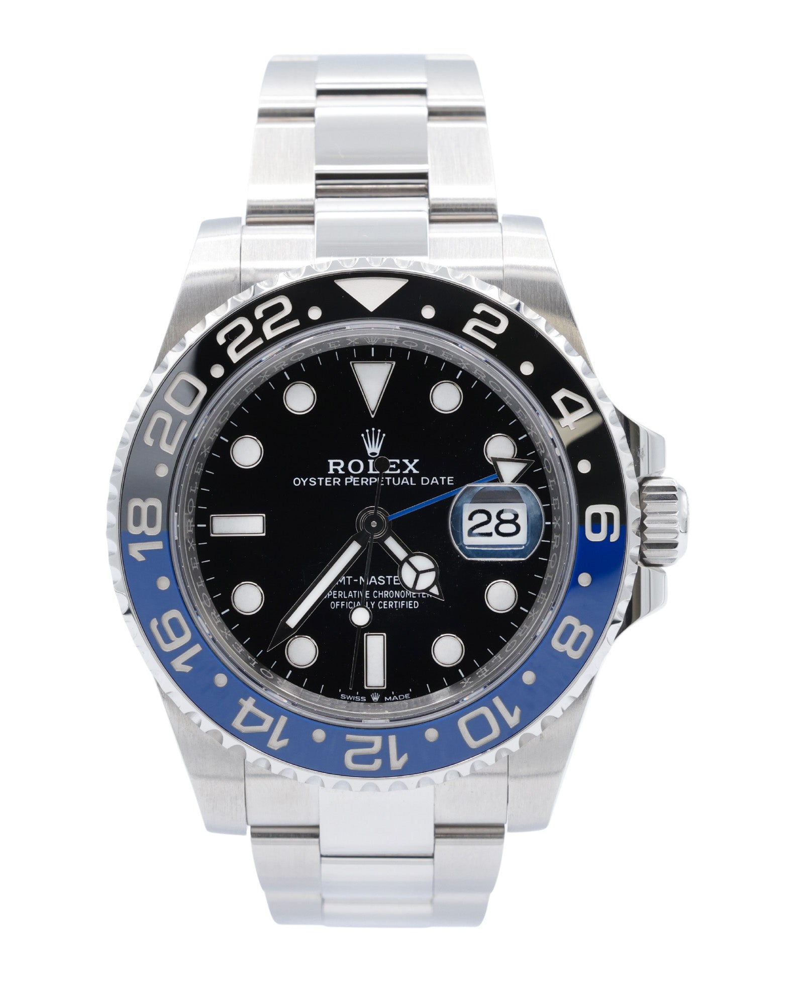 Rolex GMT-Master II Batman Black Dial on Oyster 126710BLNR Complete 2023