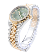Rolex Datejust Olive Green Roman Dial on Jubilee 126233 Complete 2020