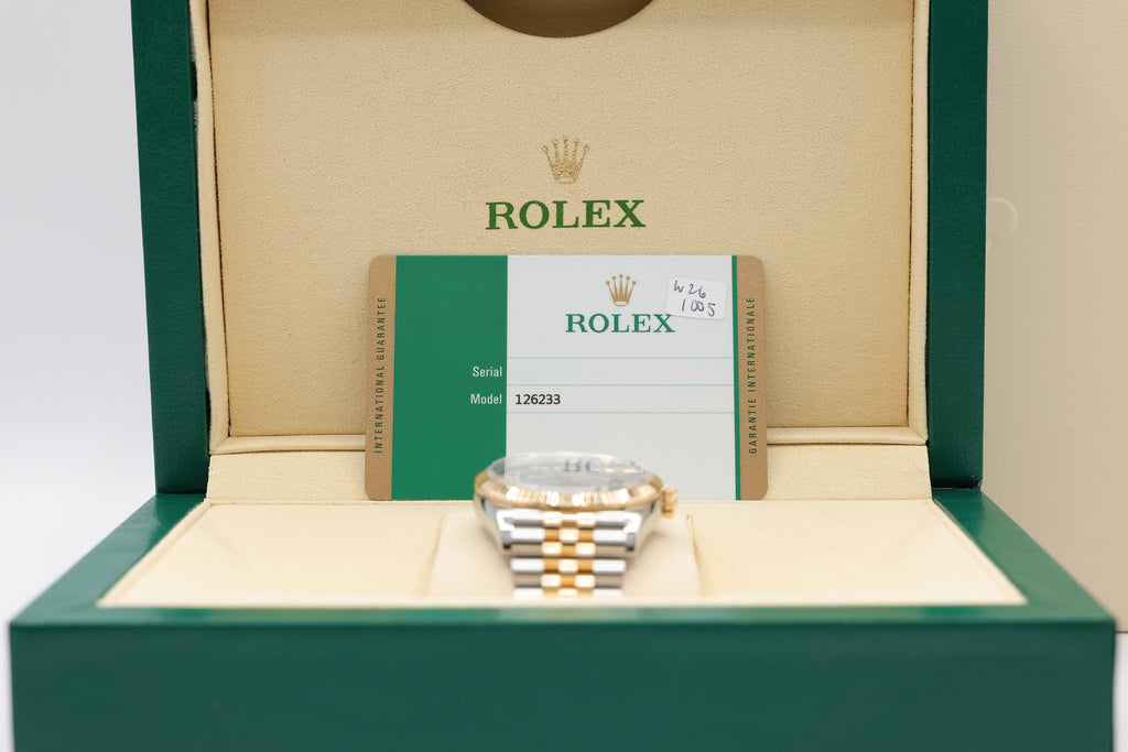 Rolex Datejust Olive Green Roman Dial on Jubilee 126233 Complete 2020