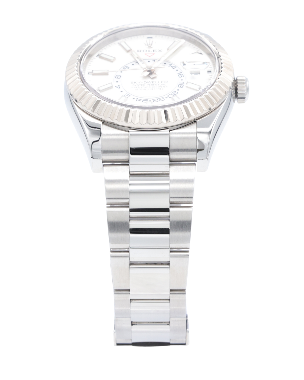 Rolex SkyDweller White Dial on Oyster 326934 Complete 2018