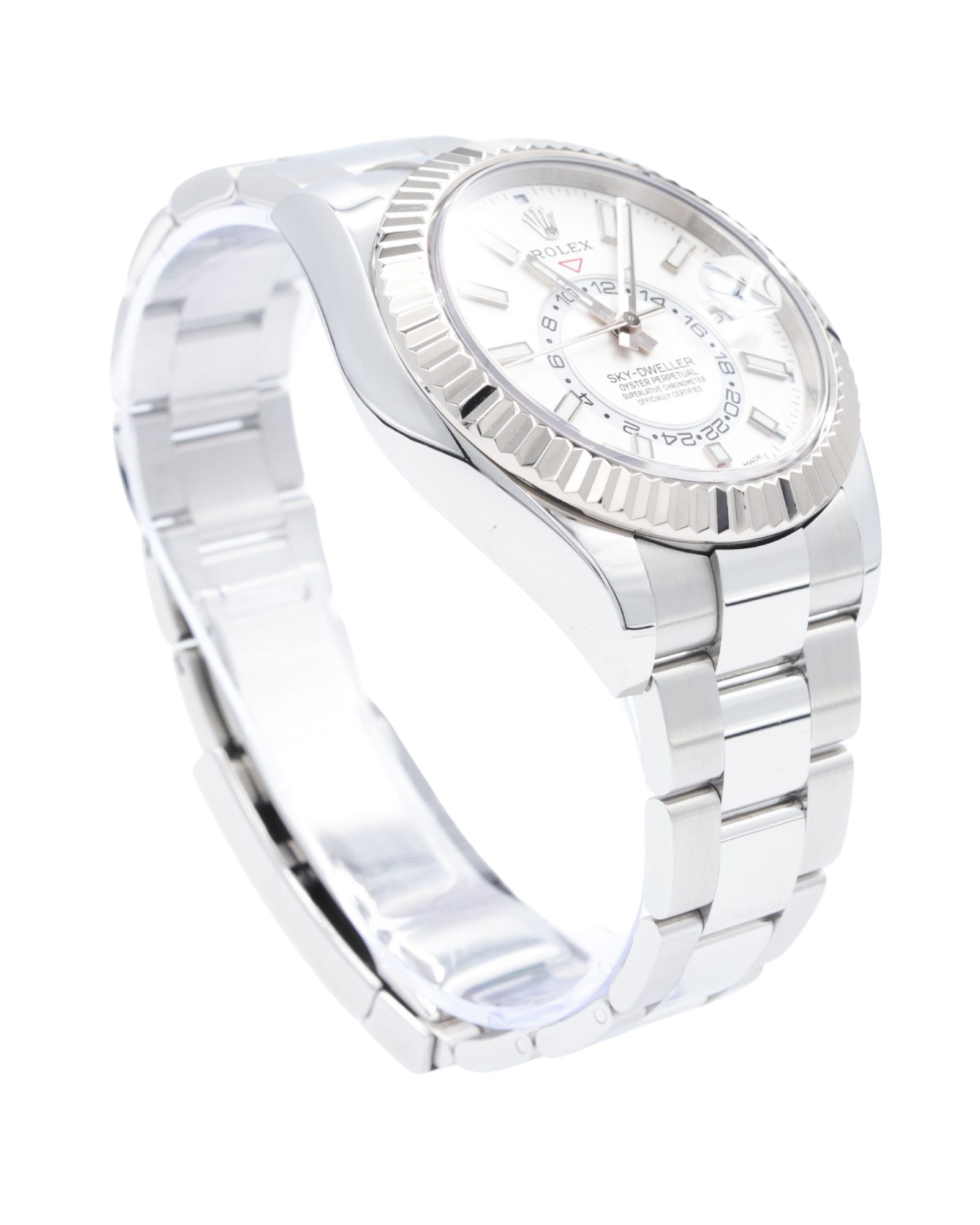 Rolex SkyDweller White Dial on Oyster 326934 Complete 2018