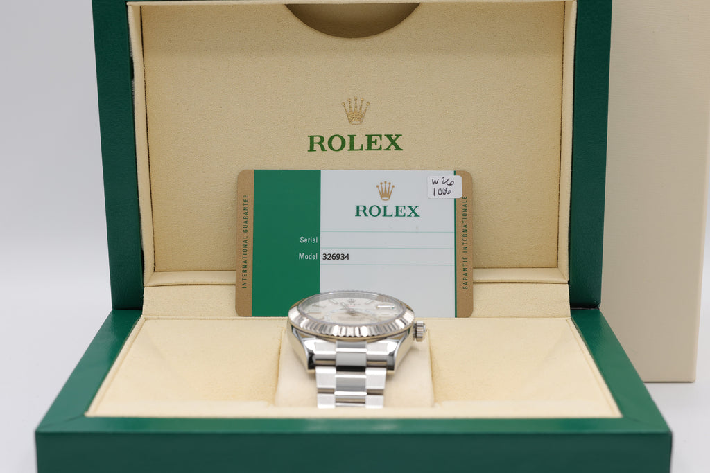 Rolex SkyDweller White Dial on Oyster 326934 Complete 2018