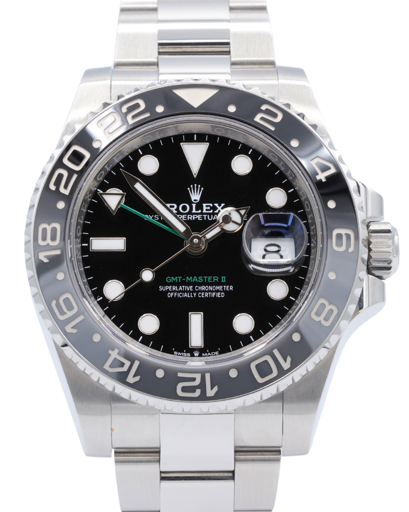 Rolex GMT-Master II Bruce Wayne Black Dial on Oyster 126710GRNR Complete 2024