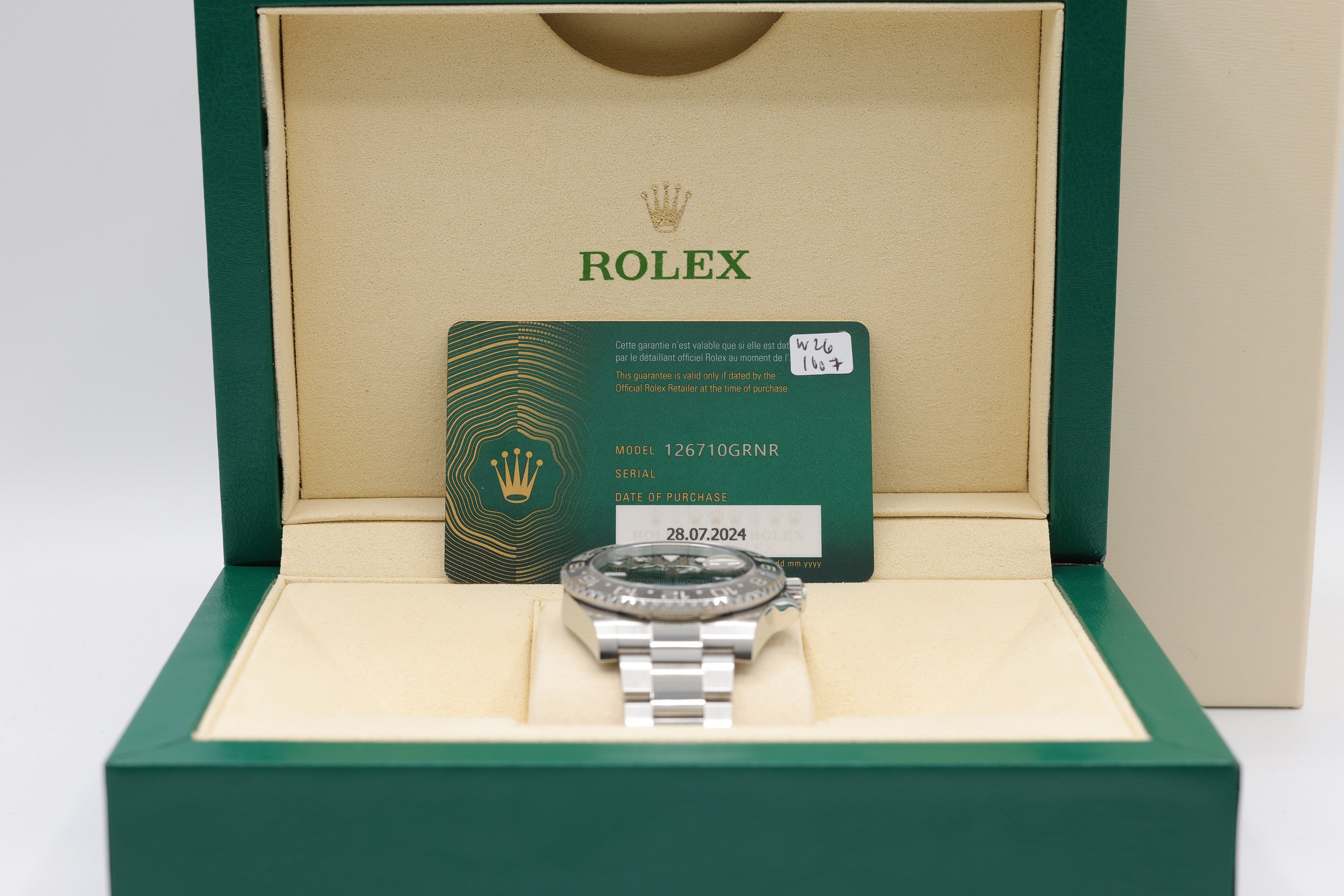 Rolex GMT-Master II Bruce Wayne Black Dial on Oyster 126710GRNR Complete 2024