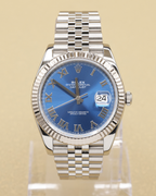 Rolex Datejust 41 Blue Roman Dial on Jubilee 126334 Complete 2021