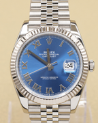 Rolex Datejust 41 Blue Roman Dial on Jubilee 126334 Complete 2021