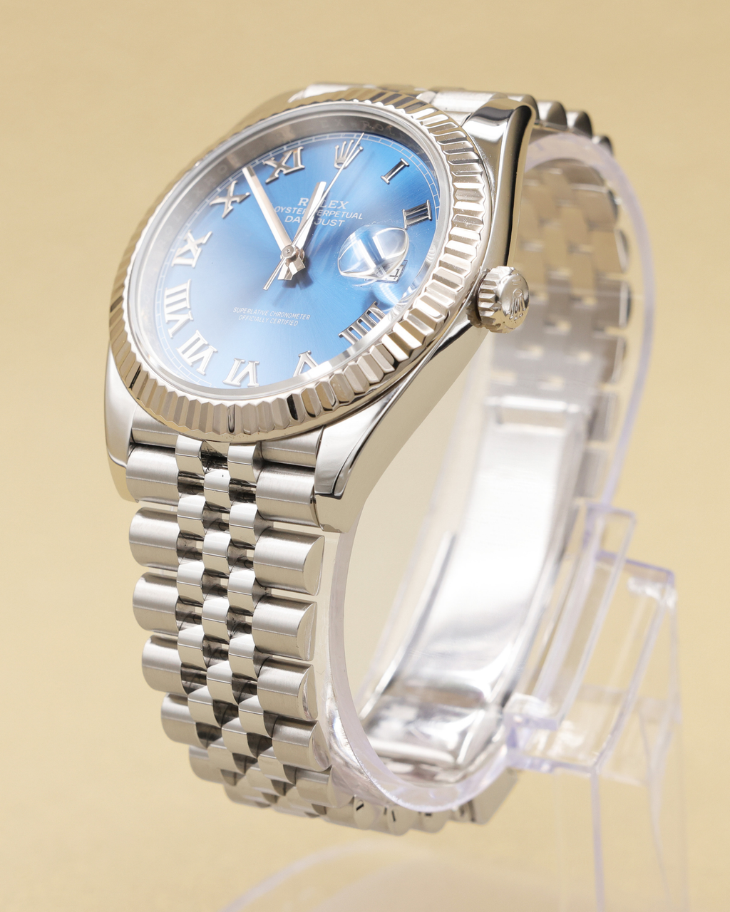 Rolex Datejust 41 Blue Roman Dial on Jubilee 126334 Complete 2021
