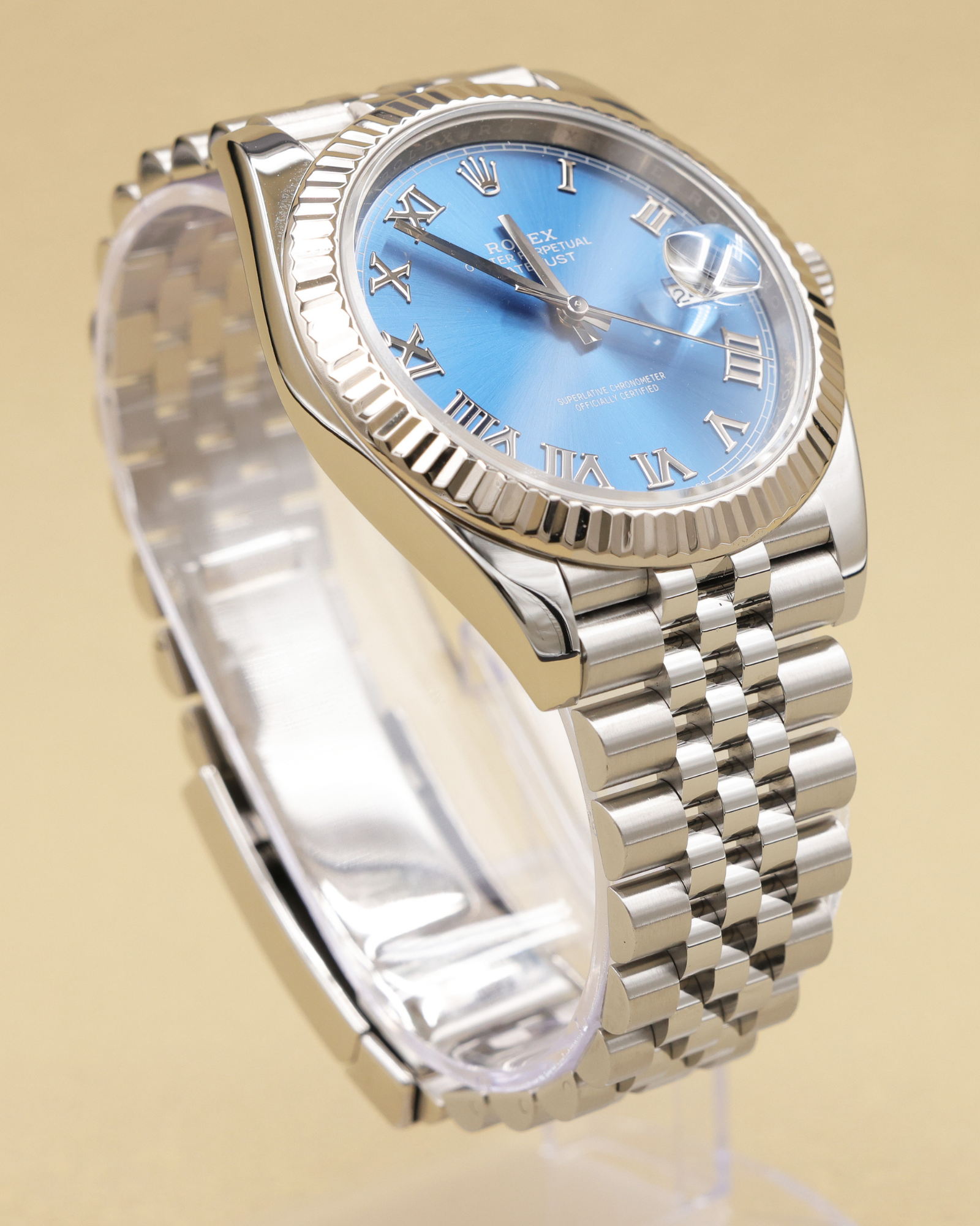 Rolex Datejust 41 Blue Roman Dial on Jubilee 126334 Complete 2021