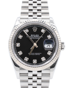 Rolex Datejust 36 Black Diamond Dial on Jubilee 126234 Complete 2025