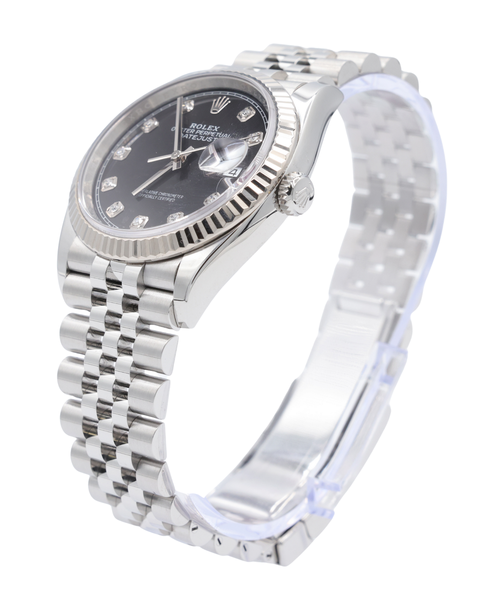 Rolex Datejust 36 Black Diamond Dial on Jubilee 126234 Complete 2025