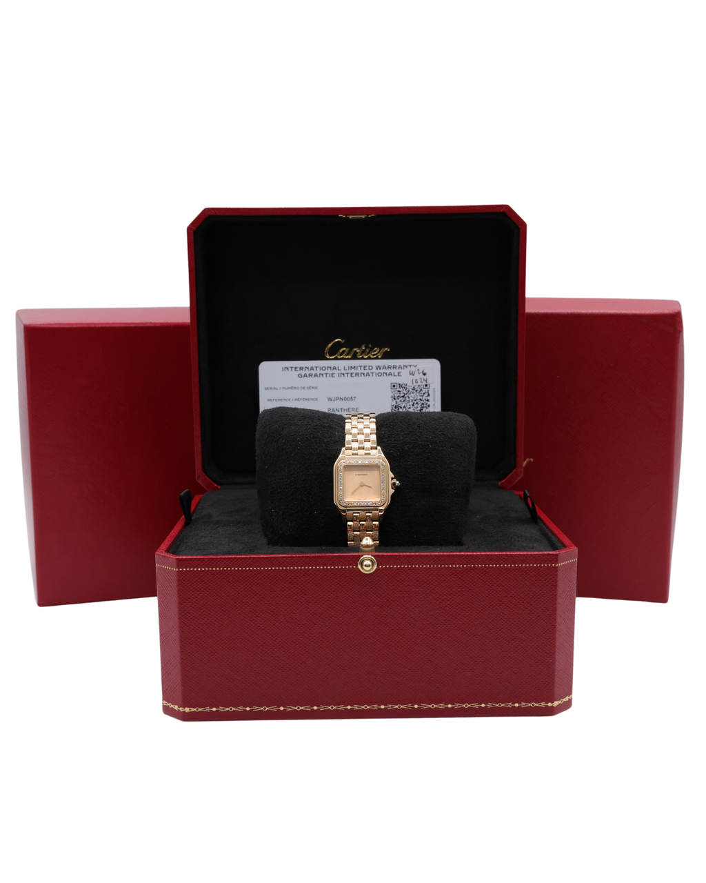 Cartier Panthere de Cartier Small Gold Dial on Bracelet WJPN0057 Complete Open Date