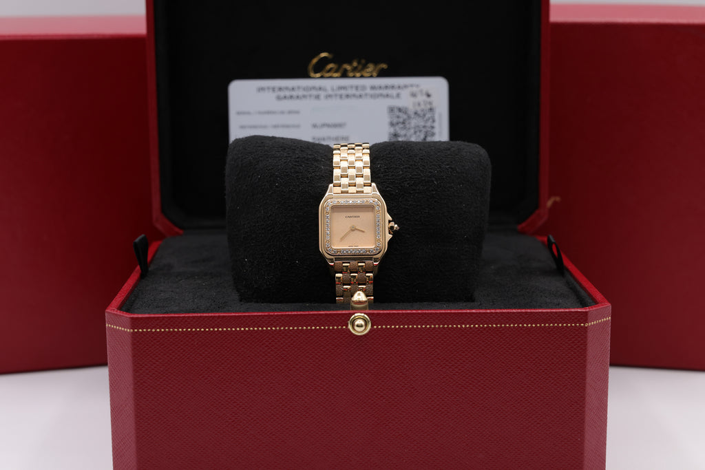 Cartier Panthere de Cartier Small Gold Dial on Bracelet WJPN0057 Complete Open Date