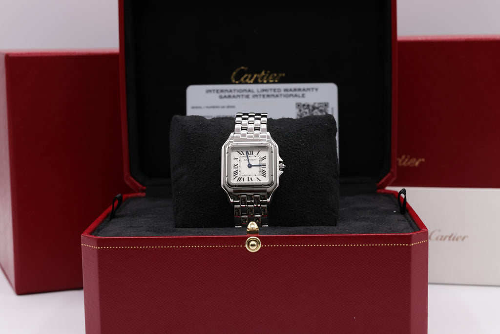 Cartier Panthere de Cartier Medium Silver Dial on Bracelet WSPN0015 Complete 2025