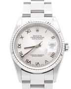 Rolex Datejust 36 Silver Roman Dial on Jubilee 16234
