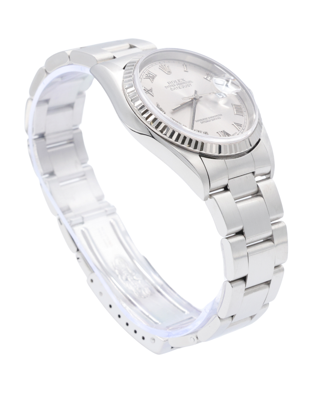 Rolex Datejust 36 Silver Roman Dial on Jubilee 16234