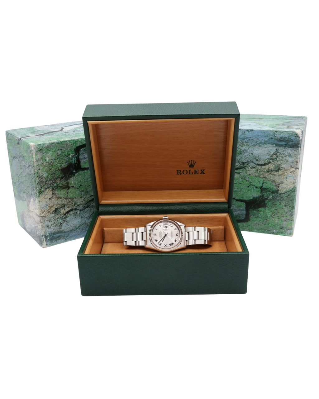 Rolex Datejust 36 Silver Roman Dial on Jubilee 16234