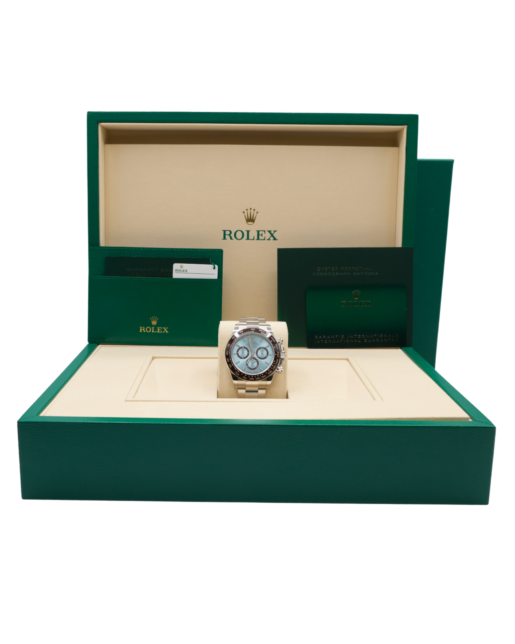 Rolex Daytona Ice Blue Stick Dial on Oyster 126506 Complete 2025