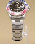 Rolex GMT-Master II Pepsi Black Dial on Oyster 16710 with Box 2005