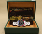 Rolex GMT-Master II Pepsi Black Dial on Oyster 16710 with Box 2005
