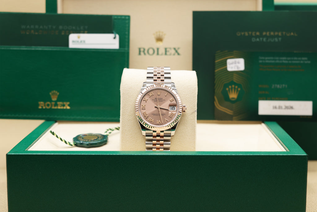 Rolex Datejust 31 Rose Roman Dial on Jubilee 278271 Complete 2026