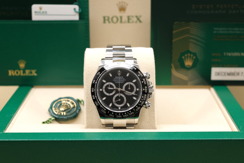Rolex Daytona Black Dial on Oyster 116500 Complete 2022