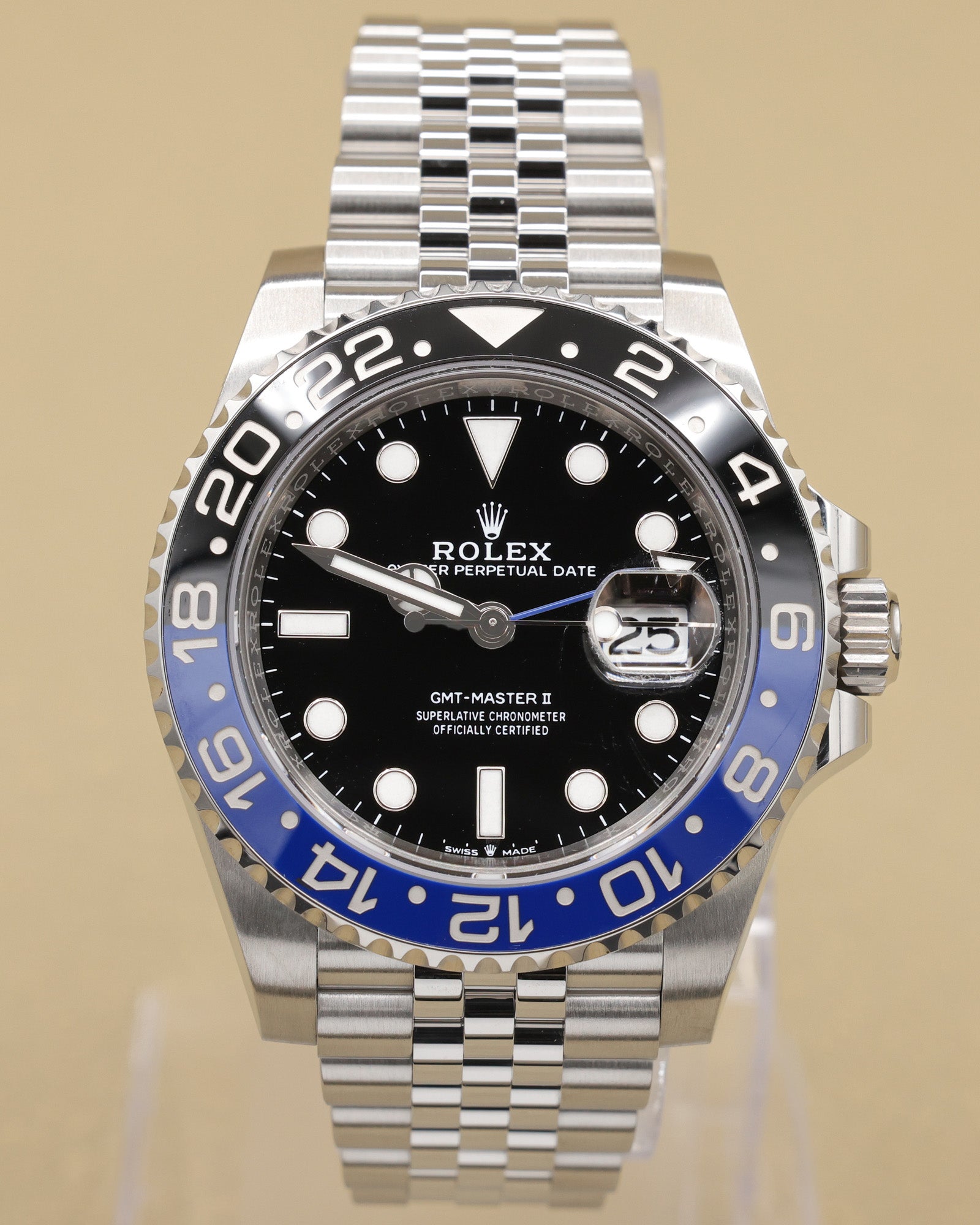 Rolex GMT-Master II Batgirl Black Dial on Jubilee 126710BLNR Complete 2023