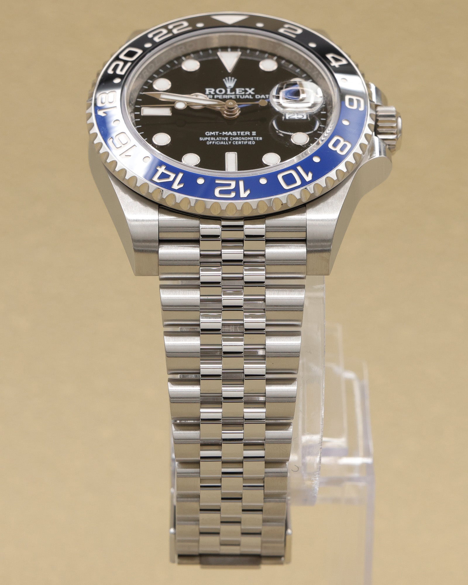 Rolex GMT-Master II Batgirl Black Dial on Jubilee 126710BLNR Complete 2023