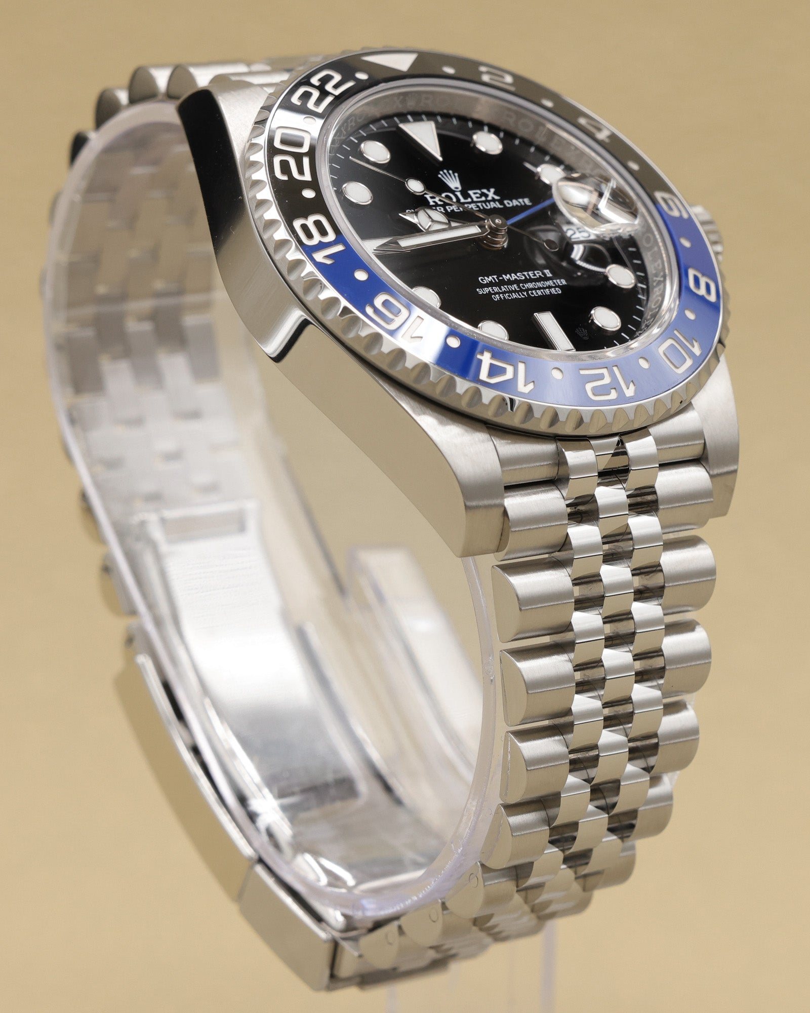 Rolex GMT-Master II Batgirl Black Dial on Jubilee 126710BLNR Complete 2023