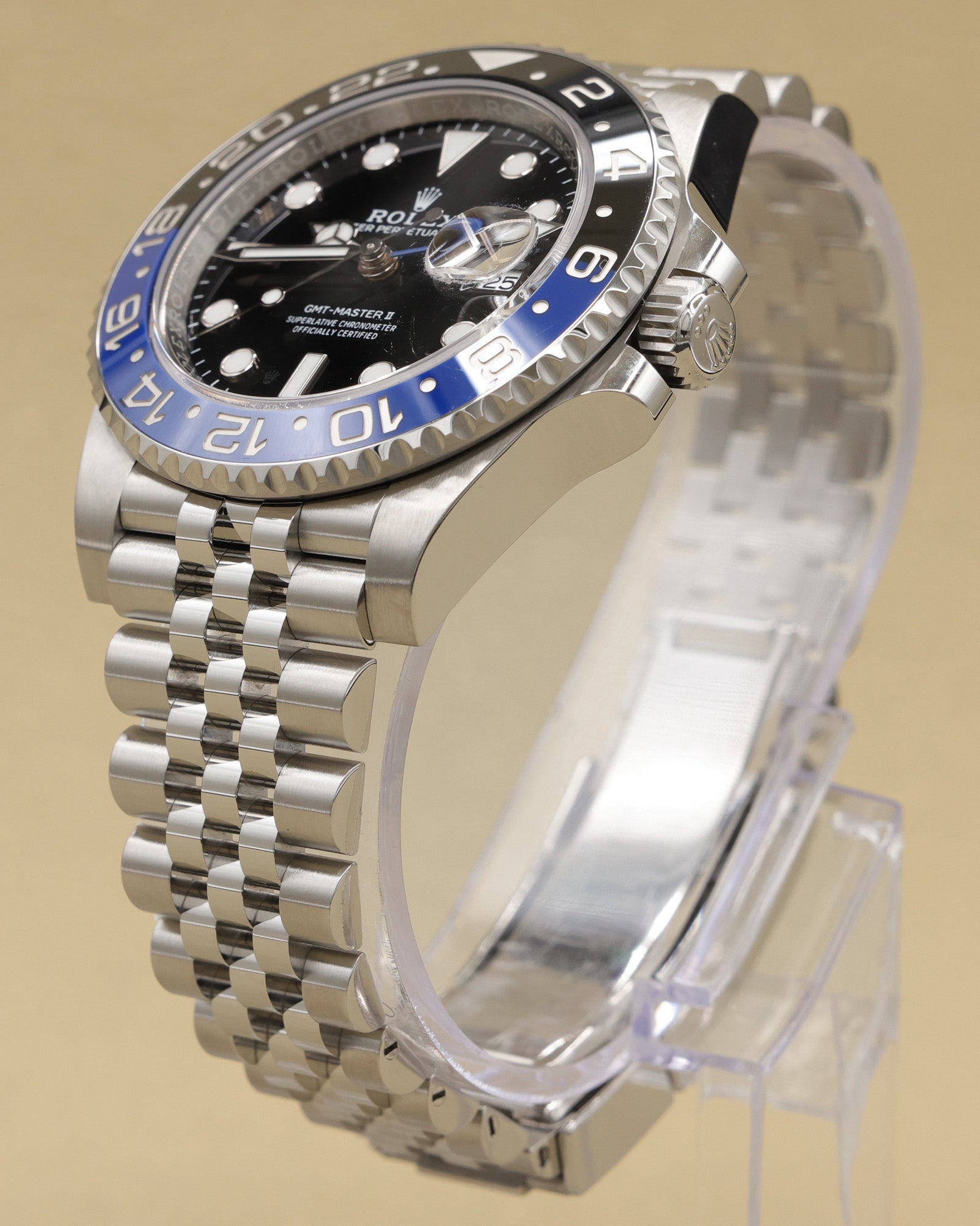 Rolex GMT-Master II Batgirl Black Dial on Jubilee 126710BLNR Complete 2023