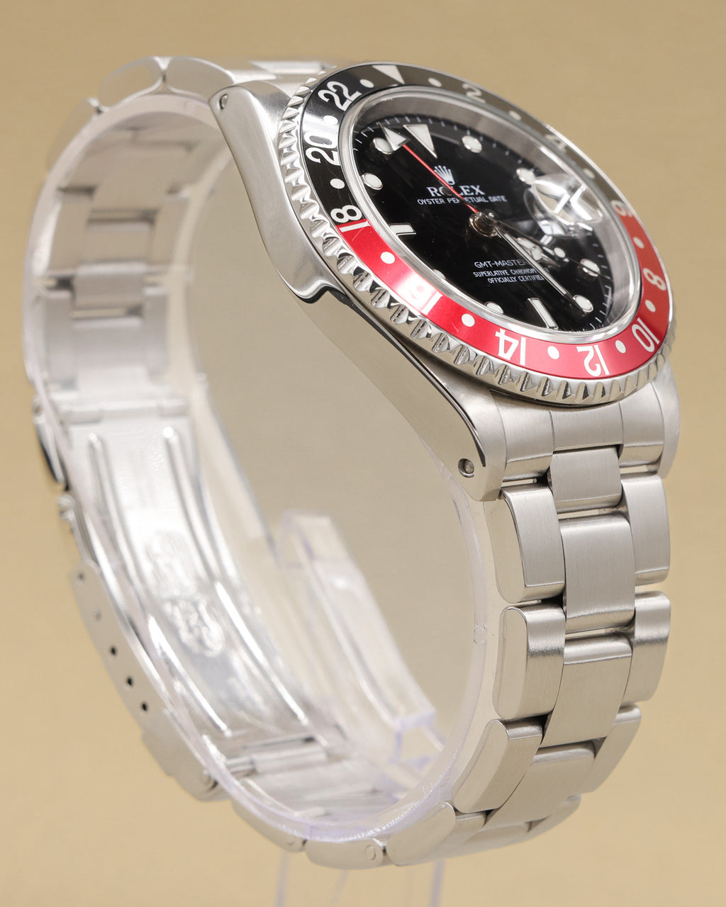 Rolex GMT-Master II Coke Black Dial on Oyster 16710 with Box 2002