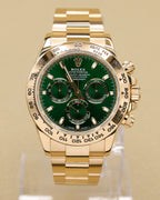 Rolex Daytona Green Stick Dial on Oyster 116508 Complete 2021