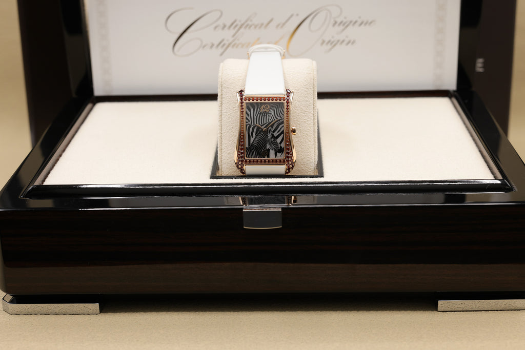 Patek Philippe Gondolo Serata Zebra Motif Dial on Calfskin, satinated finish, brushed white 4962/200R-010 Complete 2026