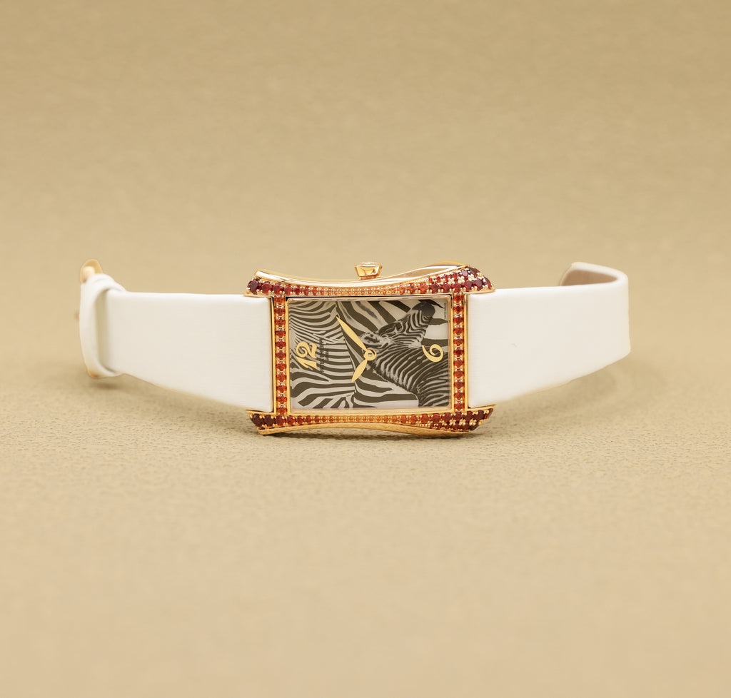 Patek Philippe Gondolo Serata Zebra Motif Dial on Calfskin, satinated finish, brushed white 4962/200R-010 Complete 2026