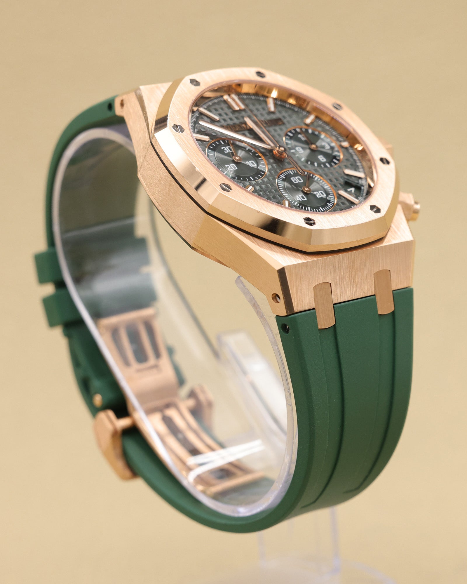 Audemars Piguet Royal Oak Chronograph Green Dial on Leather Strap 26240OR.OO.D404CR.02 Complete 2022