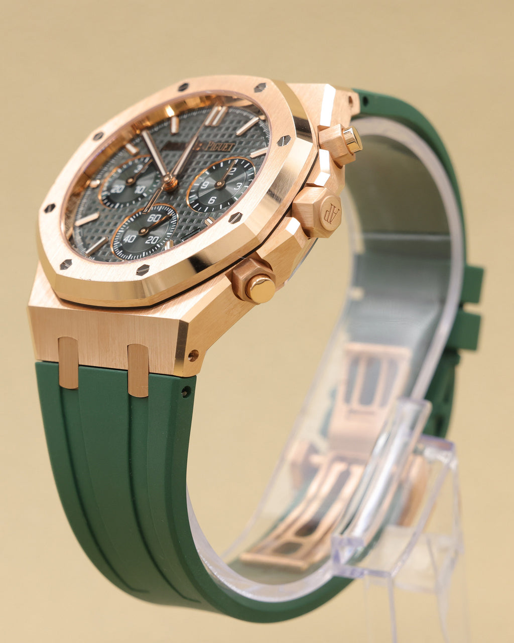 Audemars Piguet Royal Oak Chronograph Green Dial on Leather Strap 26240OR.OO.D404CR.02 Complete 2022