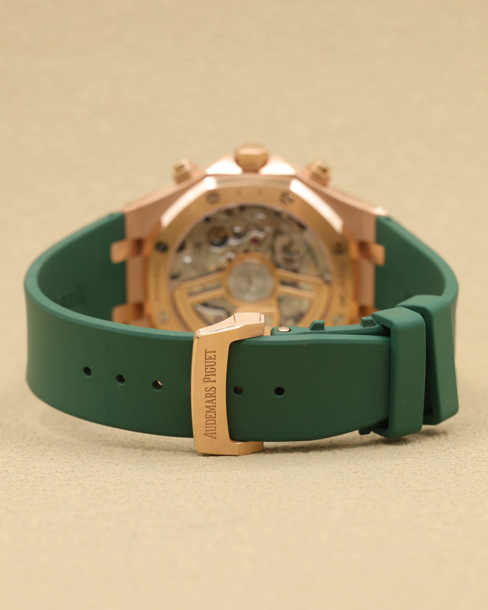 Audemars Piguet Royal Oak Chronograph Green Dial on Leather Strap 26240OR.OO.D404CR.02 Complete 2022
