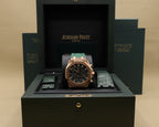 Audemars Piguet Royal Oak Chronograph Green Dial on Leather Strap 26240OR.OO.D404CR.02 Complete 2022