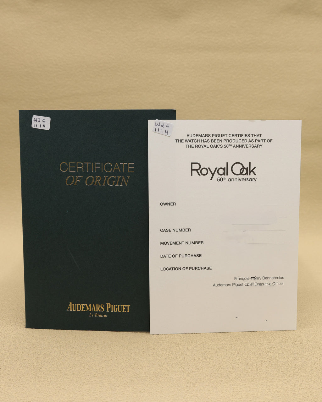 Audemars Piguet Royal Oak Chronograph Green Dial on Leather Strap 26240OR.OO.D404CR.02 Complete 2022
