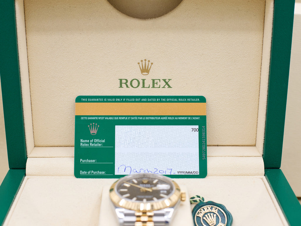 Rolex Datejust 41 Black Index Dial on Jubilee 126333 Complete 2017