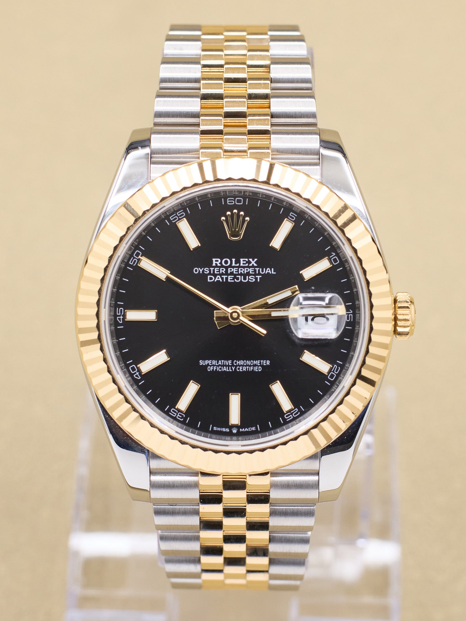 Rolex Datejust 41 Black Index Dial on Jubilee 126333 Complete 2017