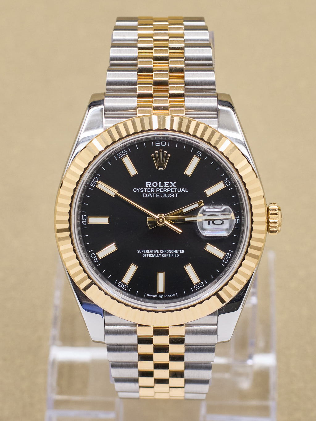 Rolex Datejust 41 Black Index Dial on Jubilee 126333 Complete 2017