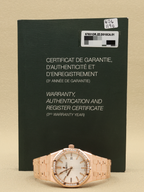 Audemars Piguet Royal Oak Quartz Ladies Silver Dial on Rose Gold Bracelet 67651OR.ZZ.D010CA.01 Papers 2014